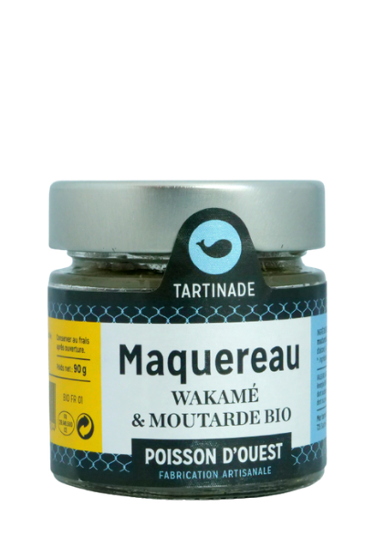 Tartinade algues maquereau wakamé & moutarde bio