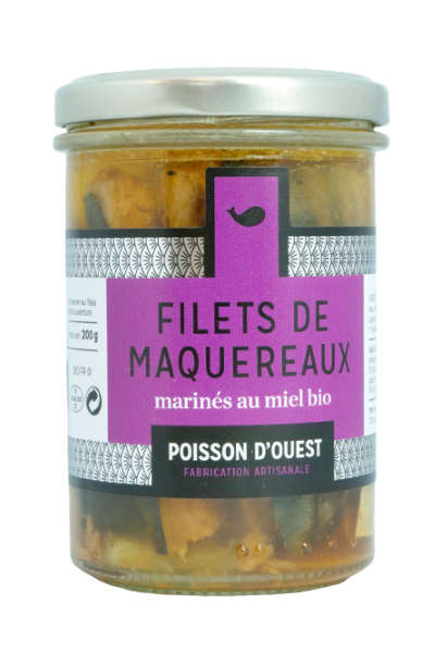 Filets de maquereaux marinés au miel bio