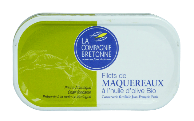 Filets maquereaux huile dolive bio la compagnie bretonne