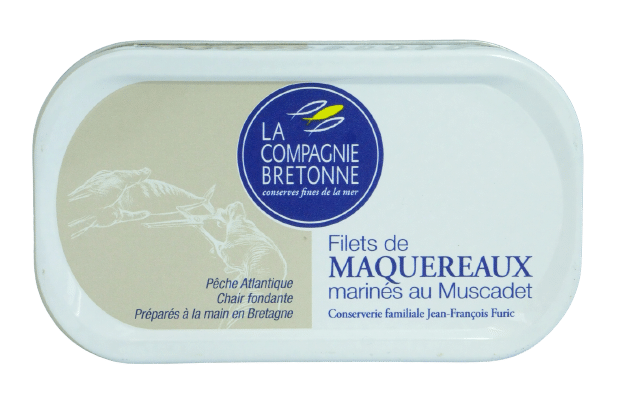 Filets maquereaux marinés muscadet la compagnie bretonne
