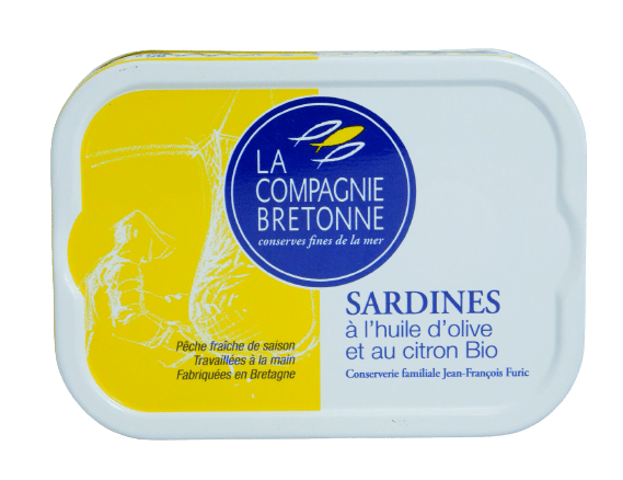 Sardines huile dolive citron bio la compagnie bretonne