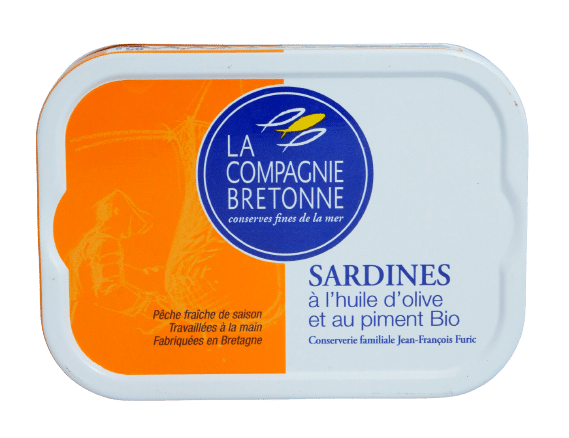 Sardines huile dolive piment bio la compagnie bretonne