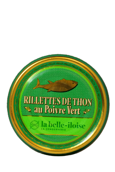 Rillettes de thon au poivre vert