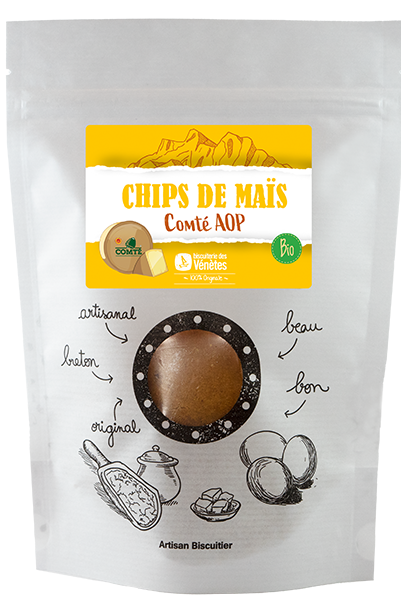 Chips de Maïs au Comté AOP - Biscuiterie des Vénètes