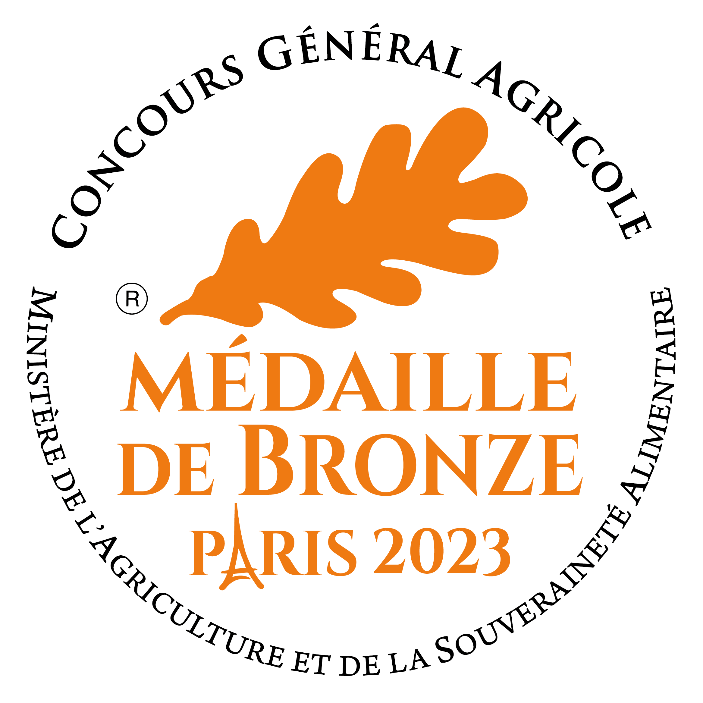 Médaille de bronze concours agricole Paris 2023 - Biscuiterie des Vénètes